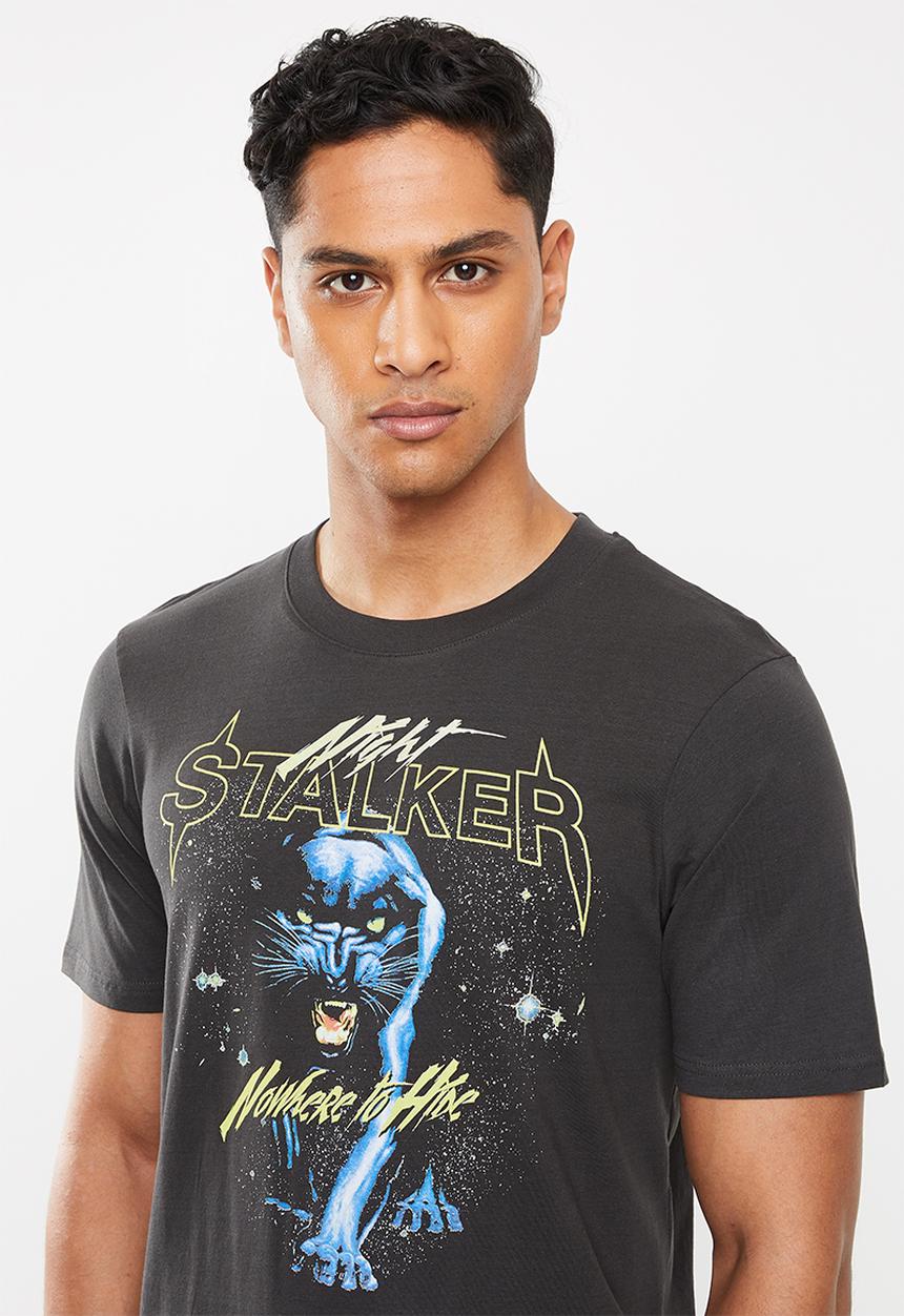 Cotton On - Night stalker Tbar moto T-shirt - charcoal 