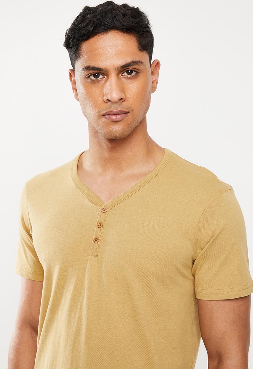 Cotton On - Essential henley - brown
