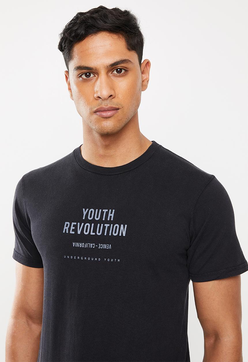 Cotton On - Longline scoop hem - black 