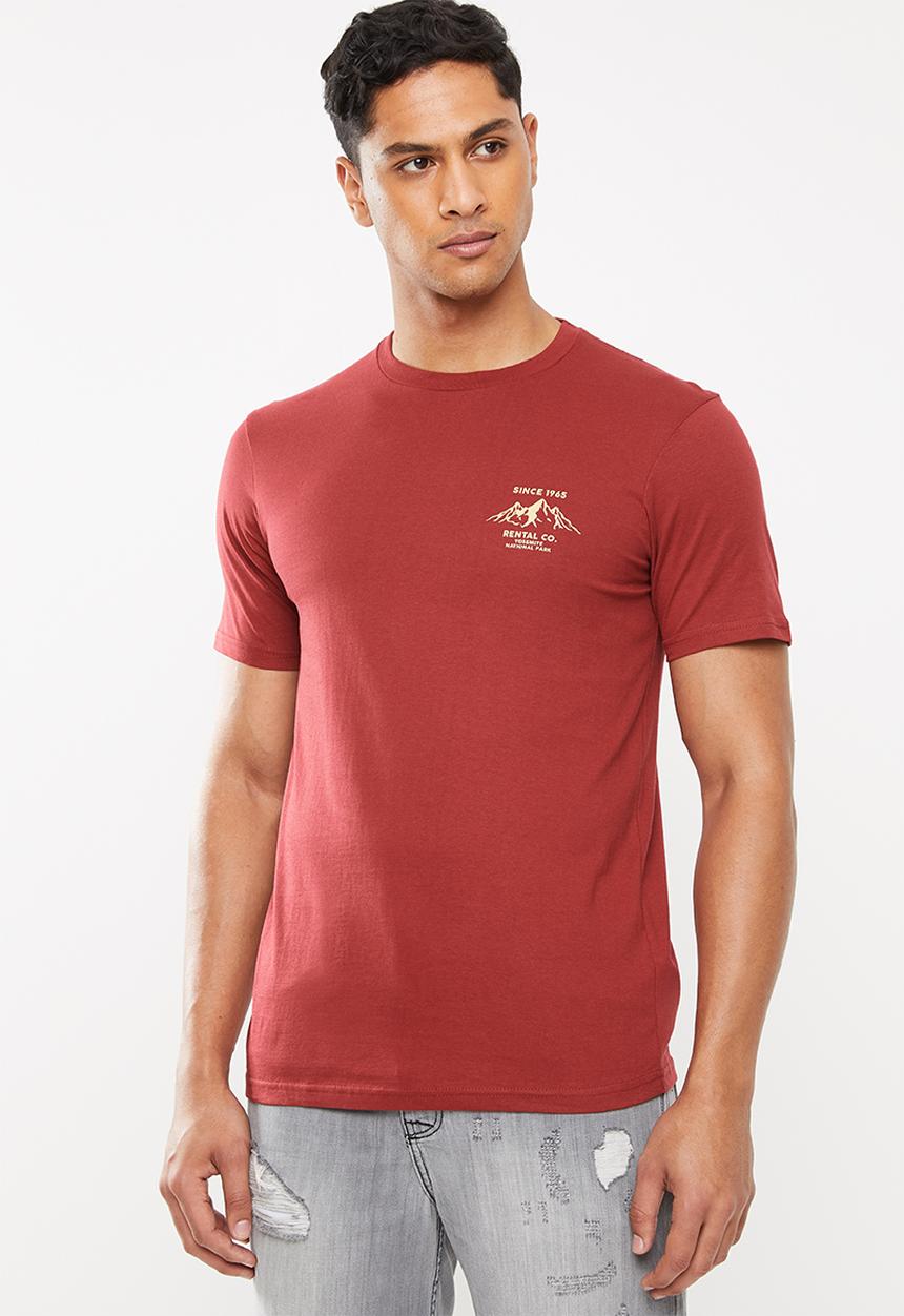 Cotton On - Yosemite Tbar souvenir T-shirt - red