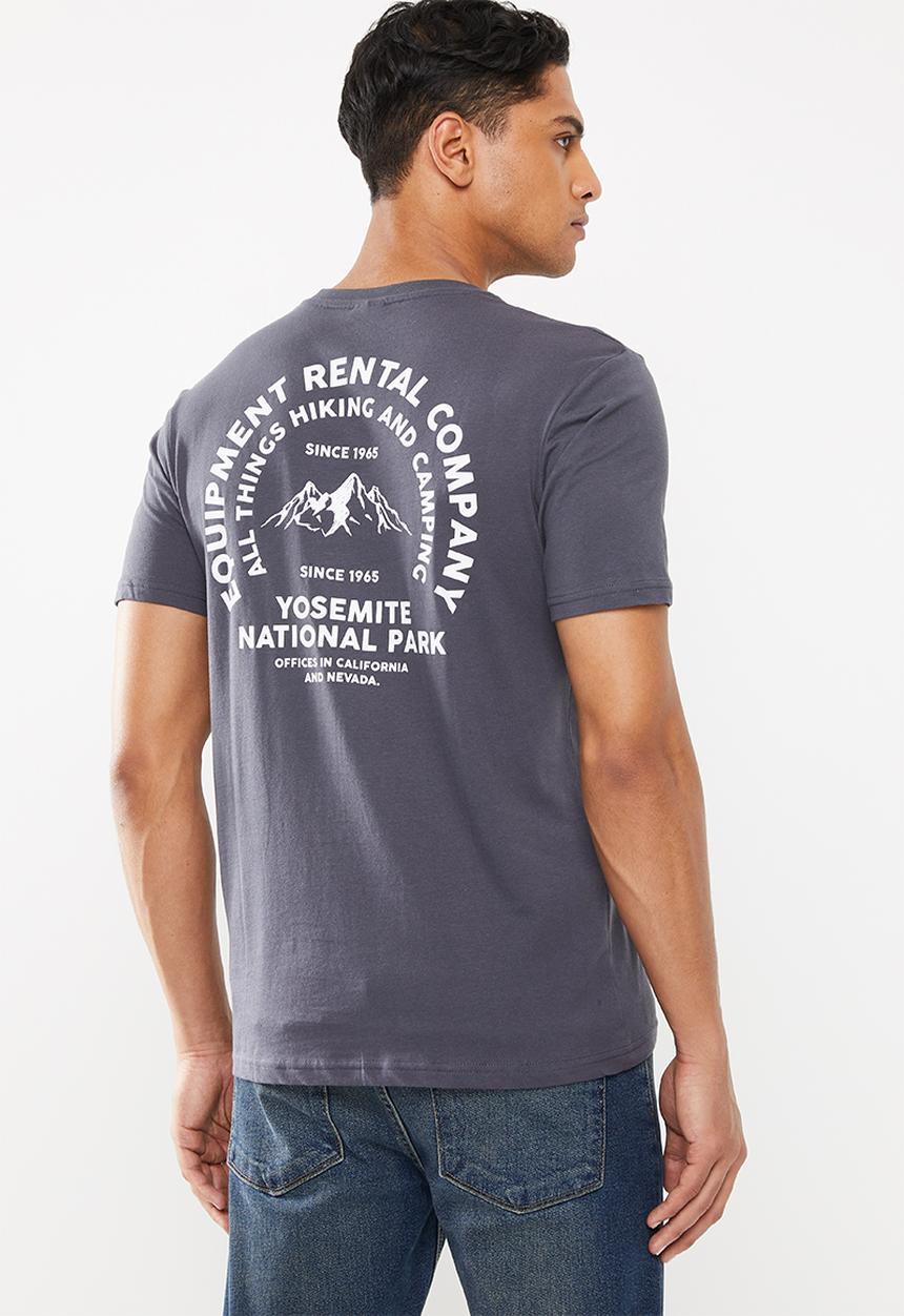 Cotton On - Yosemite Tbar souvenir T-shirt - grey / blue