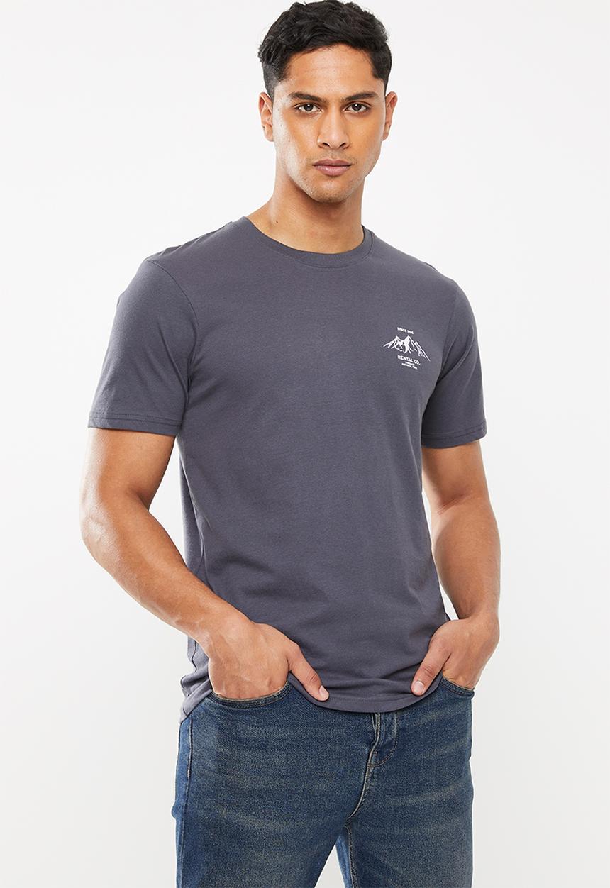 Cotton On - Yosemite Tbar souvenir T-shirt - grey / blue
