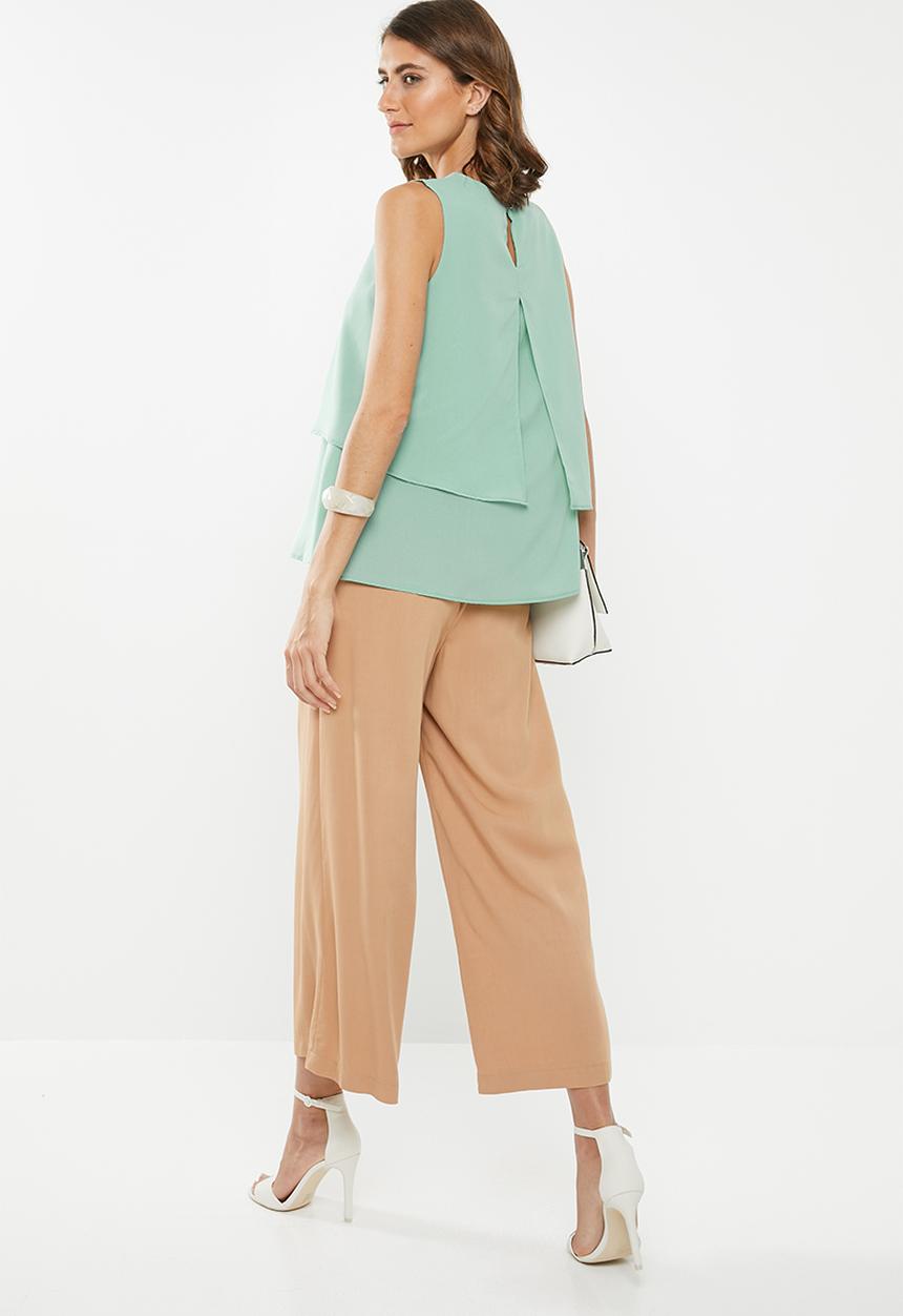 edit - Double layer vest - green