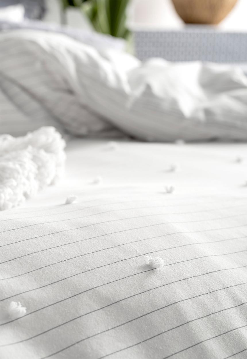 Linen House - Anya duvet cover set - smoke