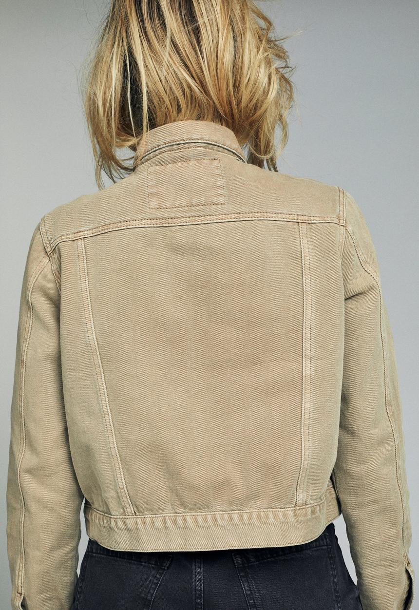 Cotton On - Girlfriend denim jacket  - neutral 