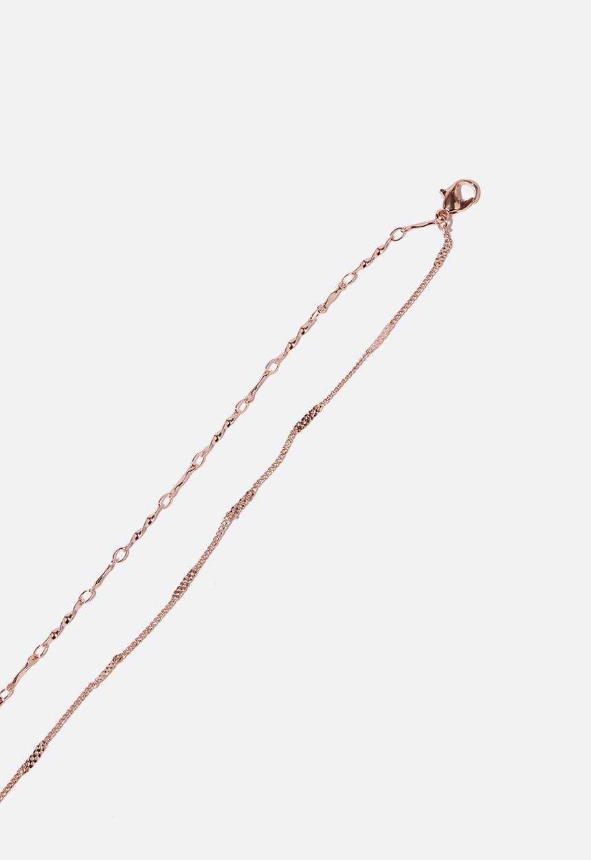 Cotton On - Pyxis modern metals pearl choker  - rose gold