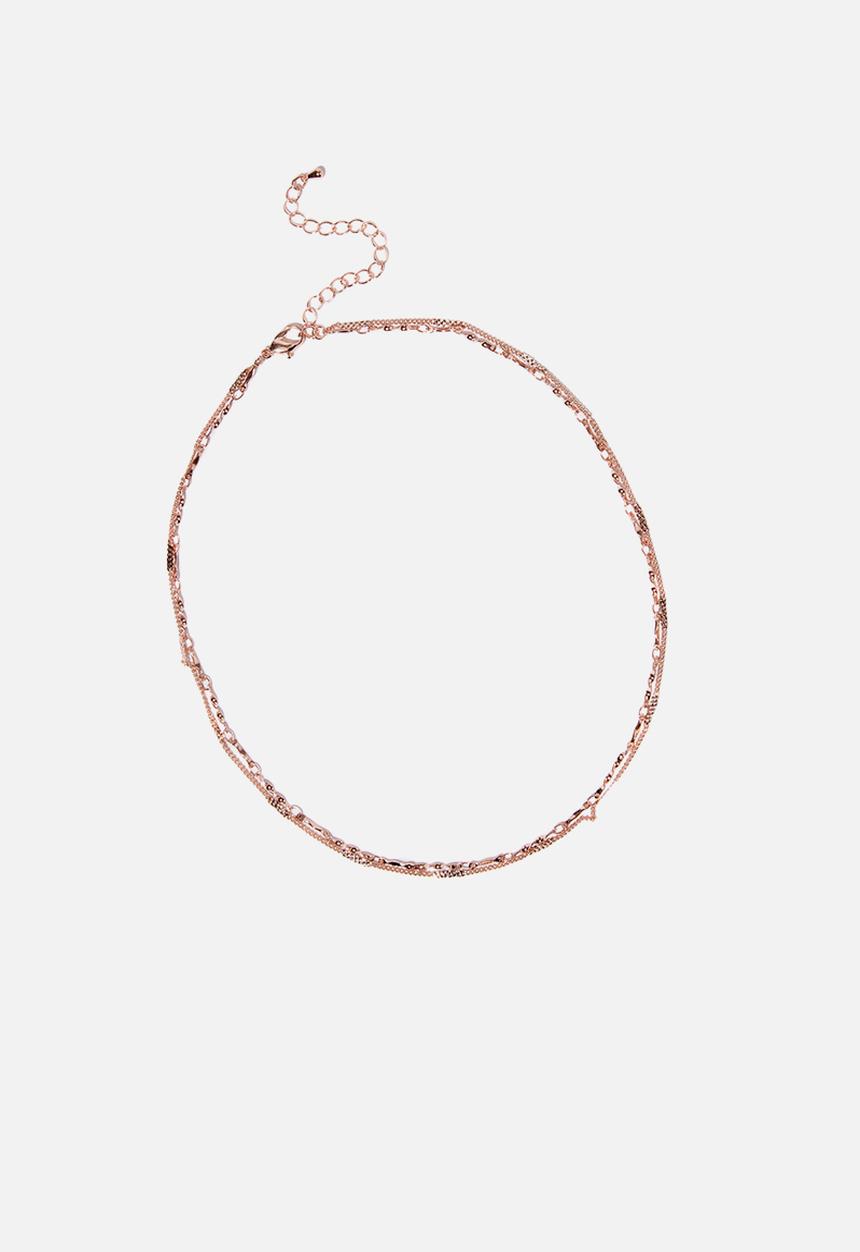 Cotton On - Pyxis modern metals pearl choker  - rose gold