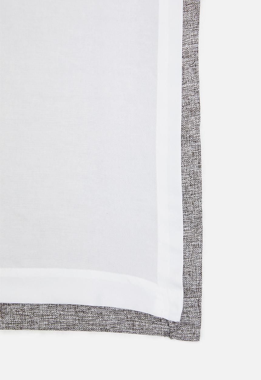 Sheraton Textiles - Manhattan taped curtain - charcoal melange