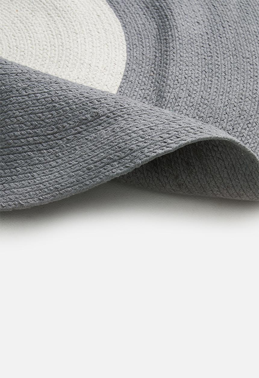 Sixth Floor - CD woven rug - grey & natural