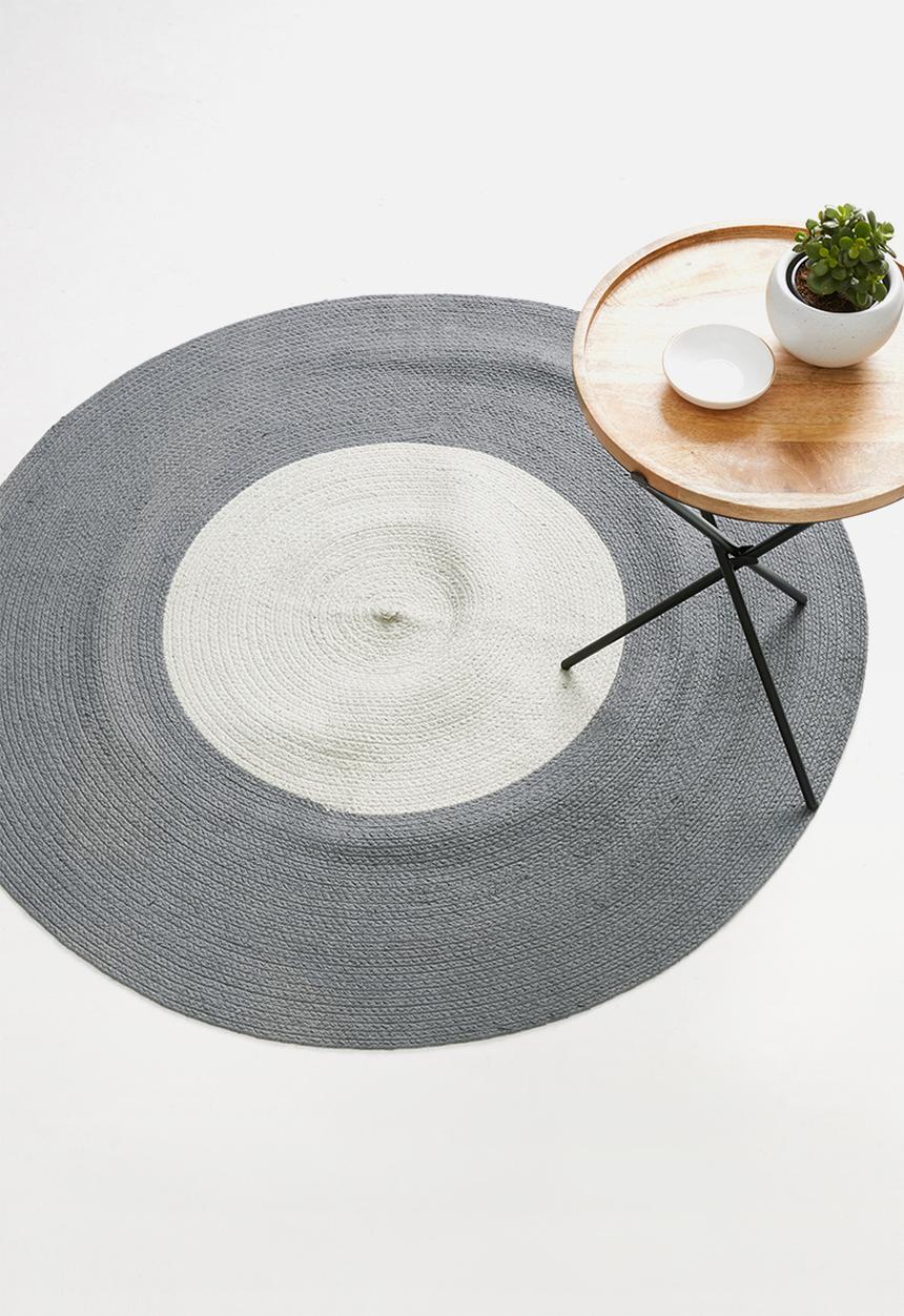 Sixth Floor - CD woven rug - grey & natural