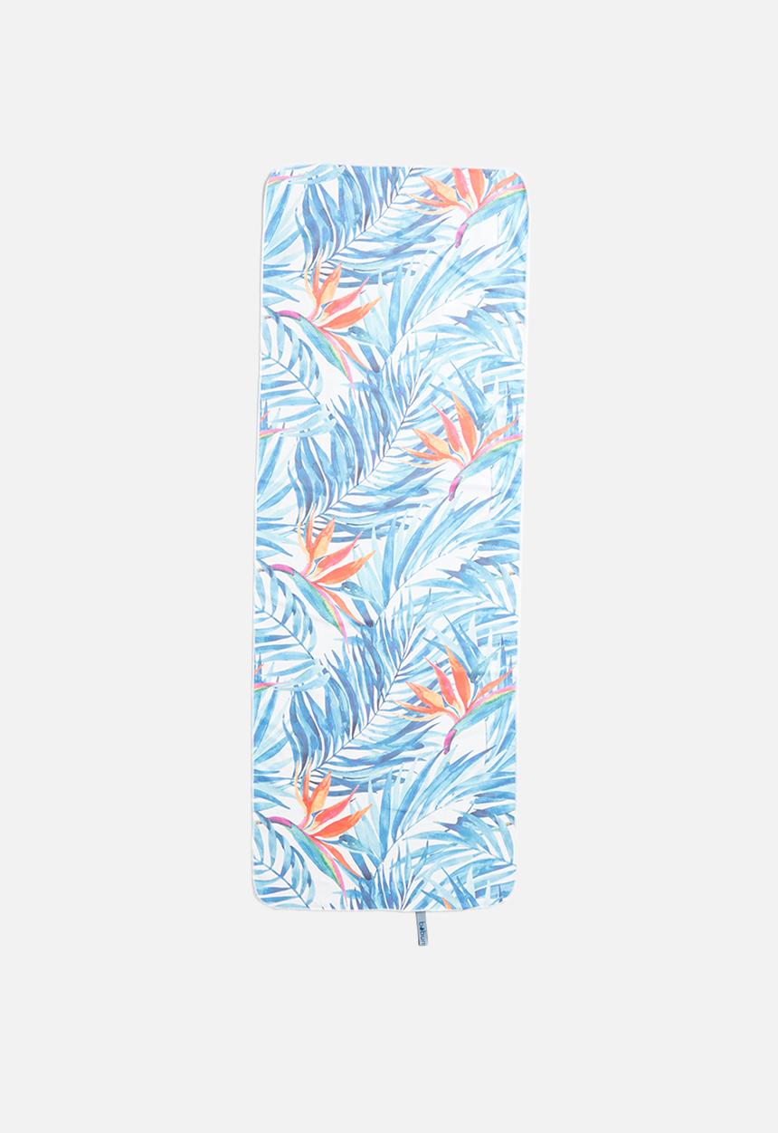 Bobums - Printed yoga towel - strelitzia