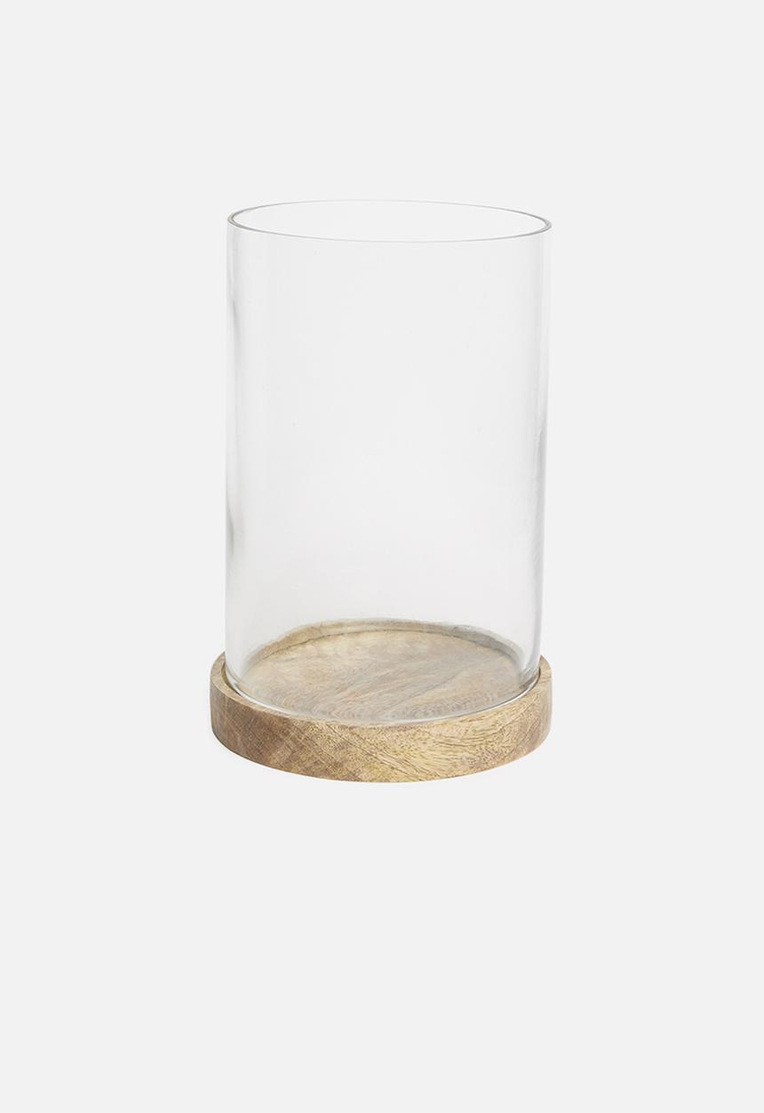 Sixth Floor - Glass lantern - wooden base