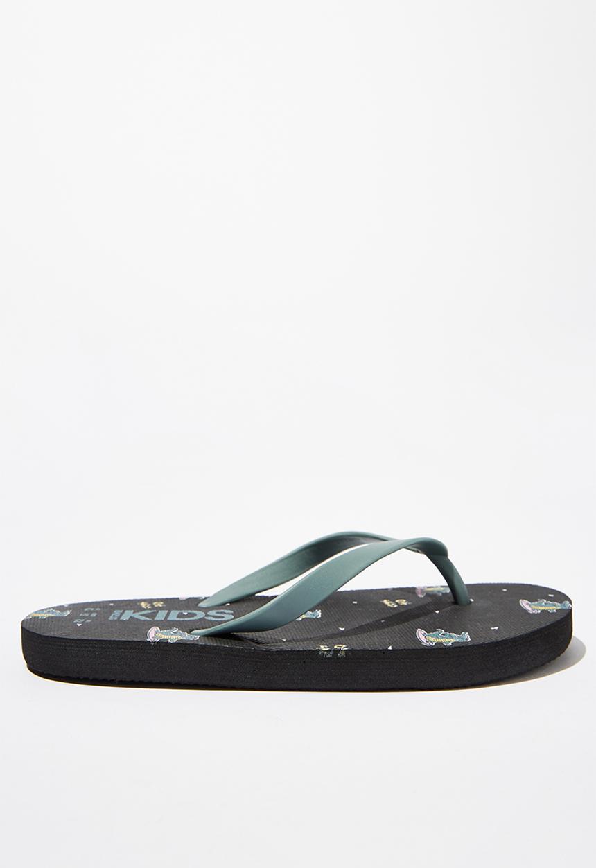 Cotton On - Printed flip flop - black 
