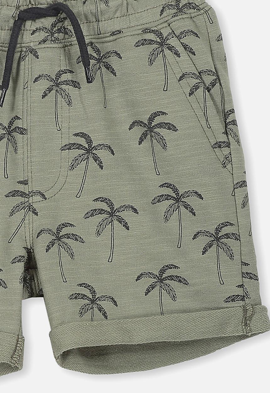 Cotton On - Henry slouch short - green & black 