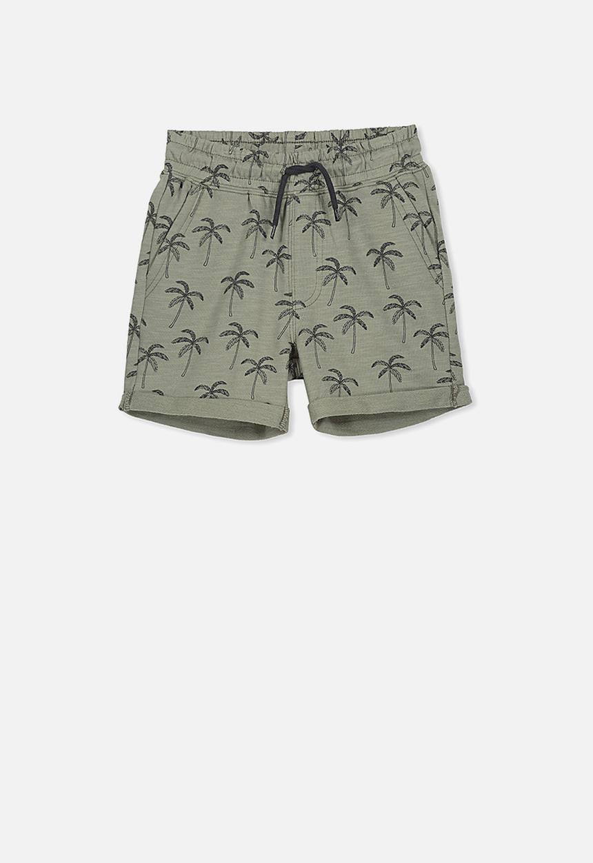 Cotton On - Henry slouch short - green & black 
