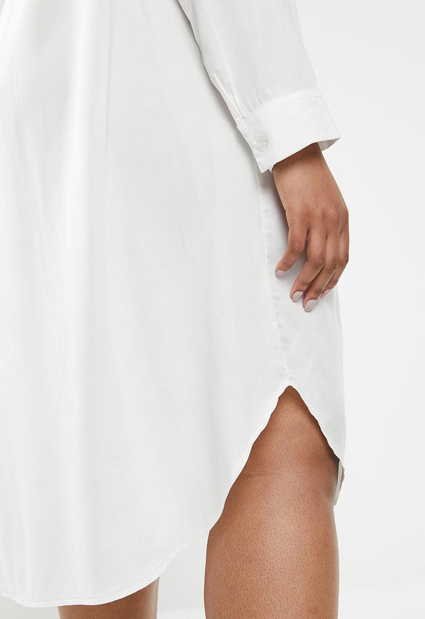 Superbalist - Soft shirt dress - white