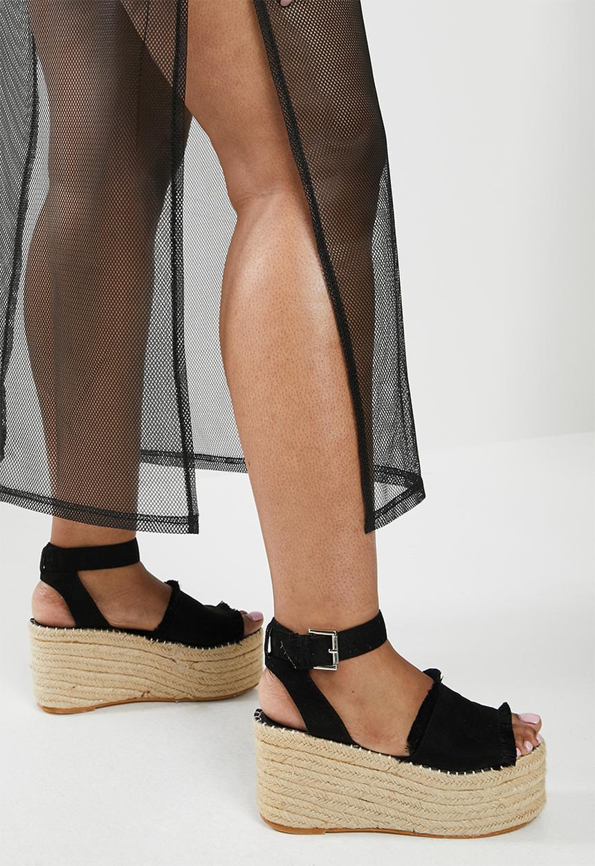 Superbalist - Mesh column dress - black