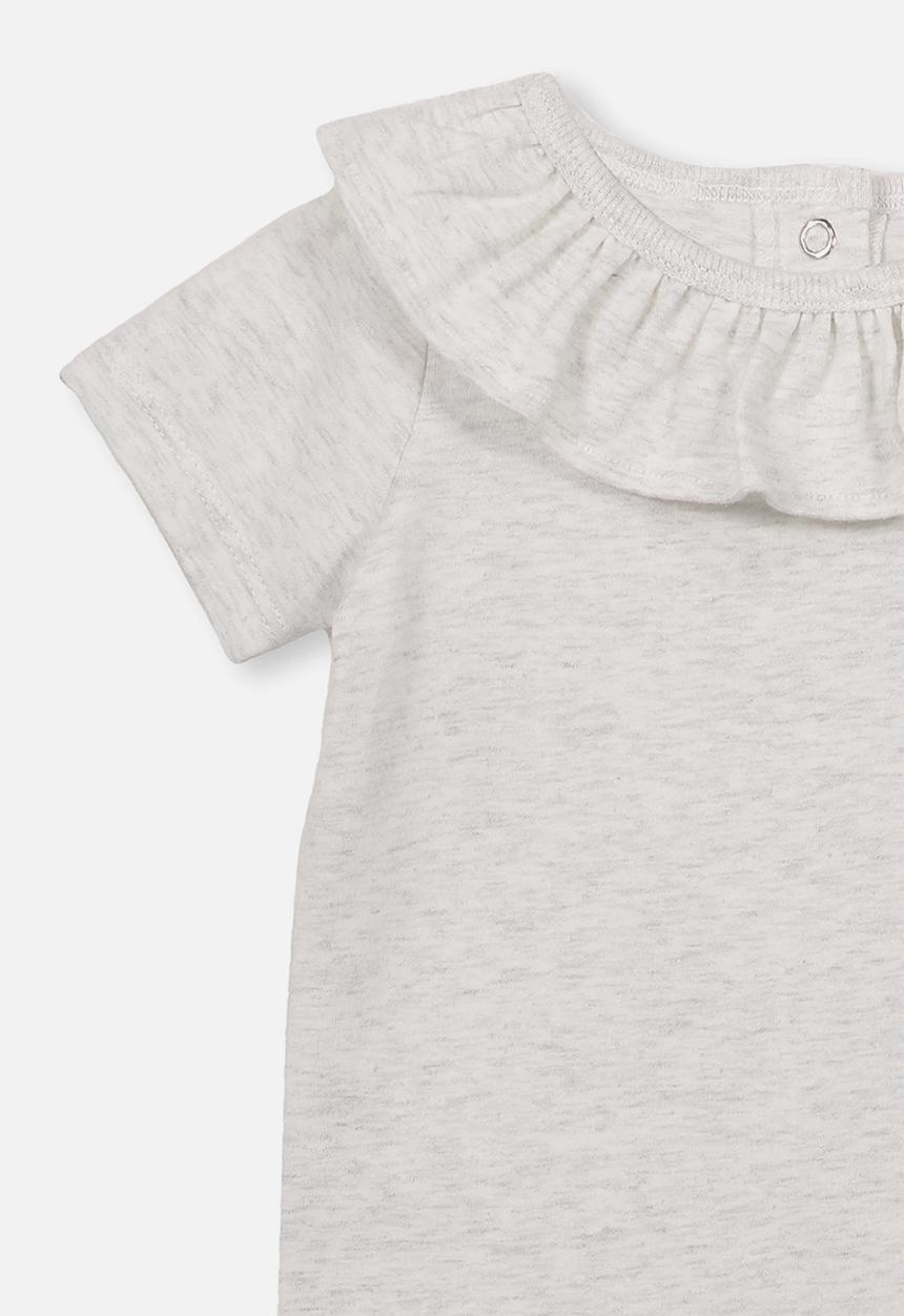 Cotton On - The neck ruffle bubbysuit - grey