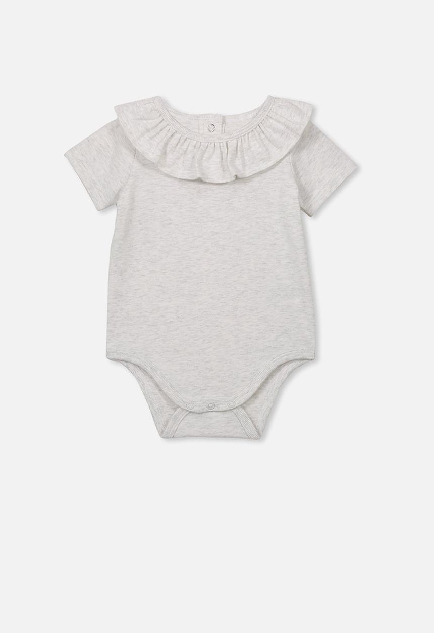 Cotton On - The neck ruffle bubbysuit - grey