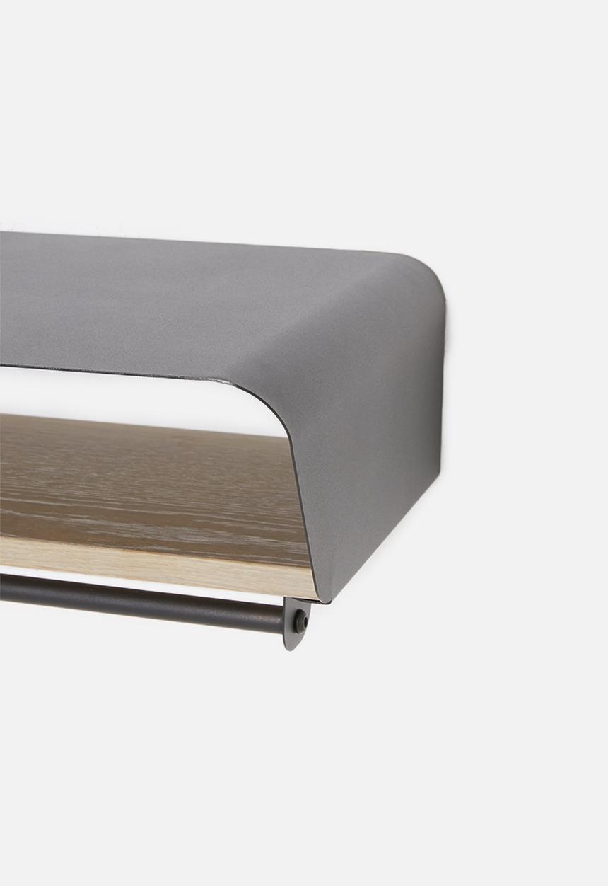 Emerging Creatives - Stockholm floating clothing rail - black