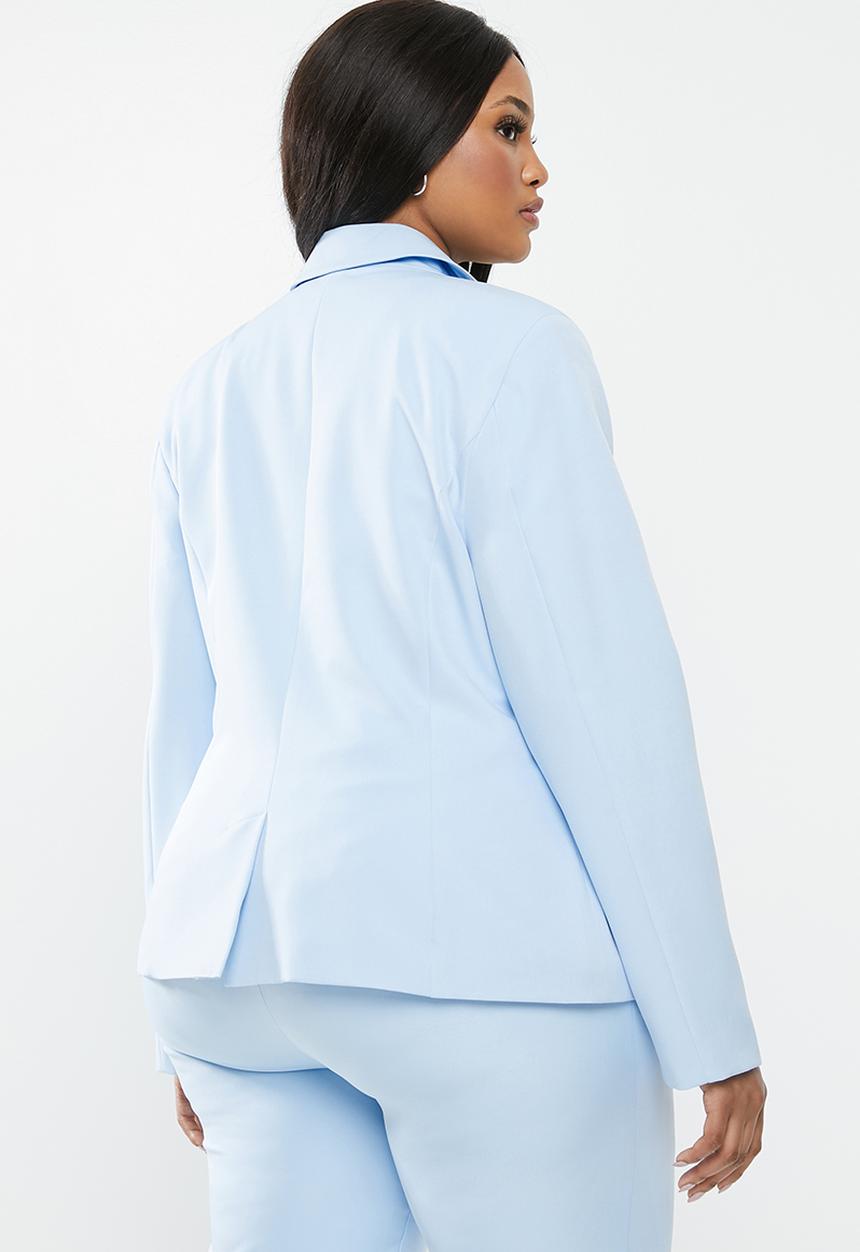 POLO - Plus size tessa basic suit blazer - blue