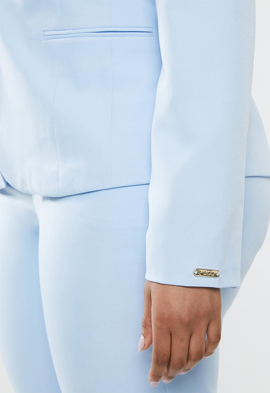 POLO - Plus size tessa basic suit blazer - blue