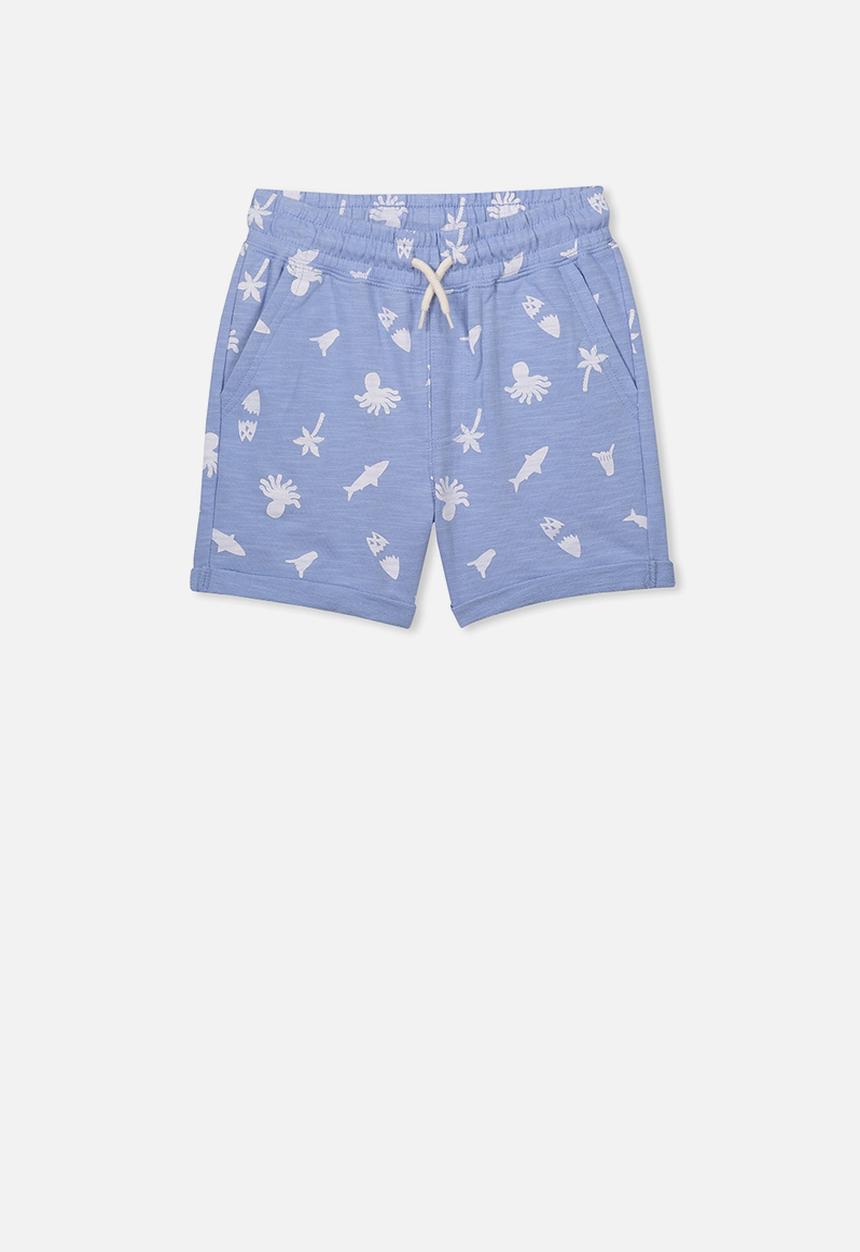 Cotton On - Henry slouch short - blue & white 