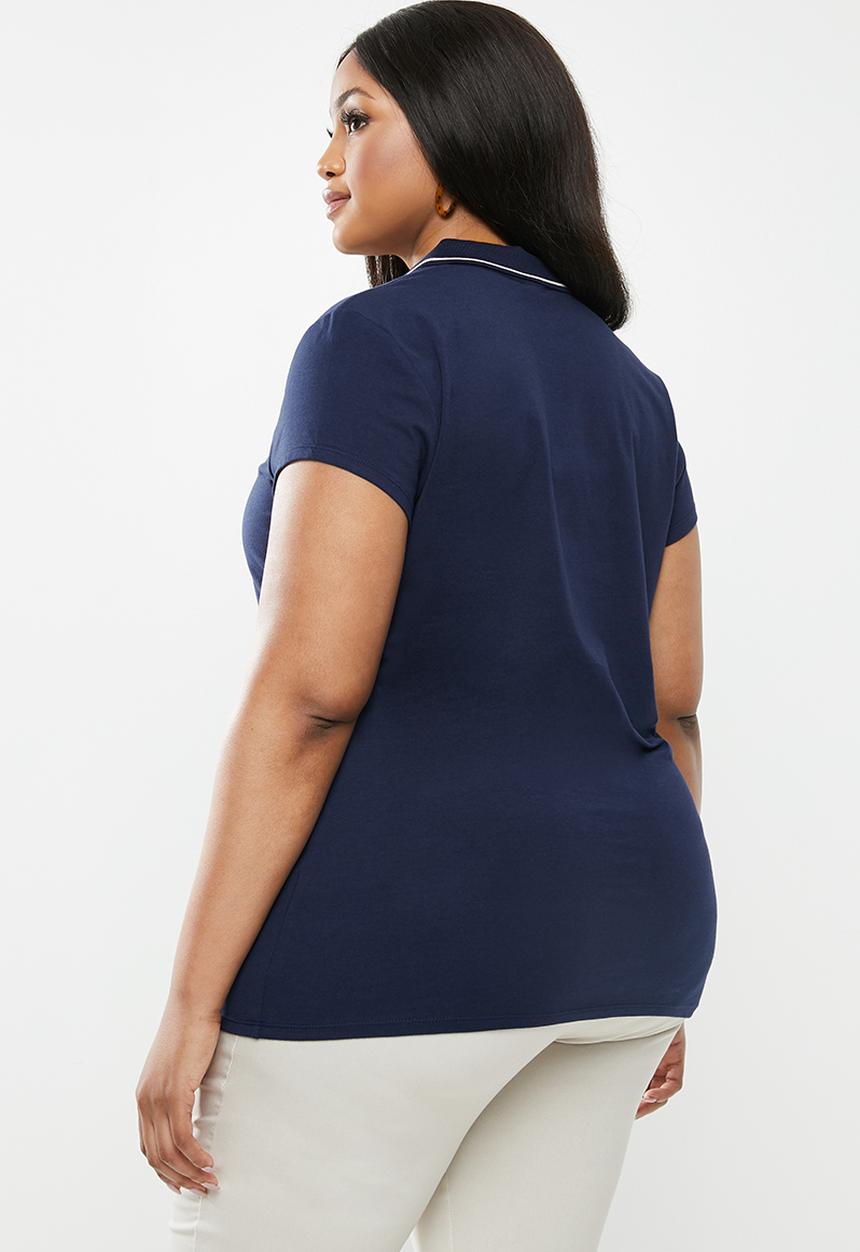 POLO - Plus size - chelsea short sleeve golfer - navy
