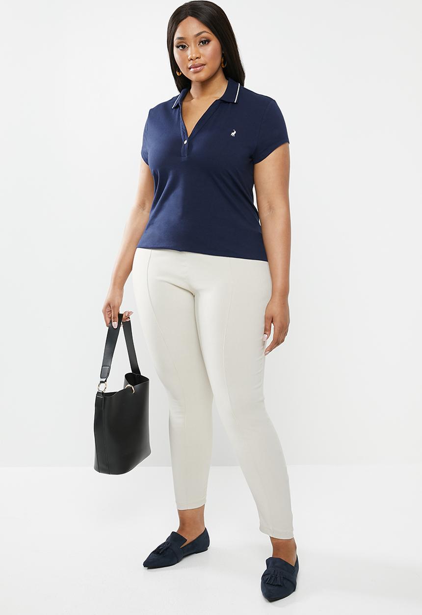 POLO - Plus size - chelsea short sleeve golfer - navy