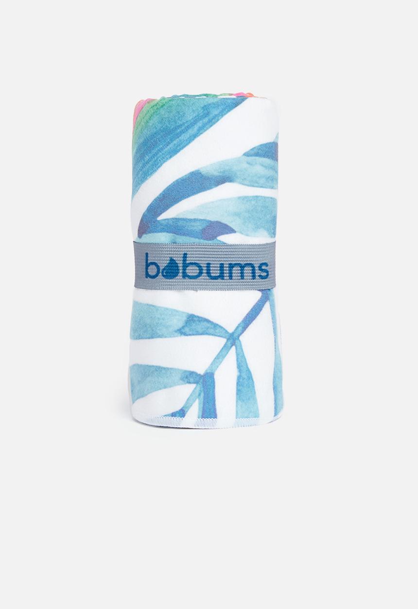 Bobums - Printed yoga towel - strelitzia