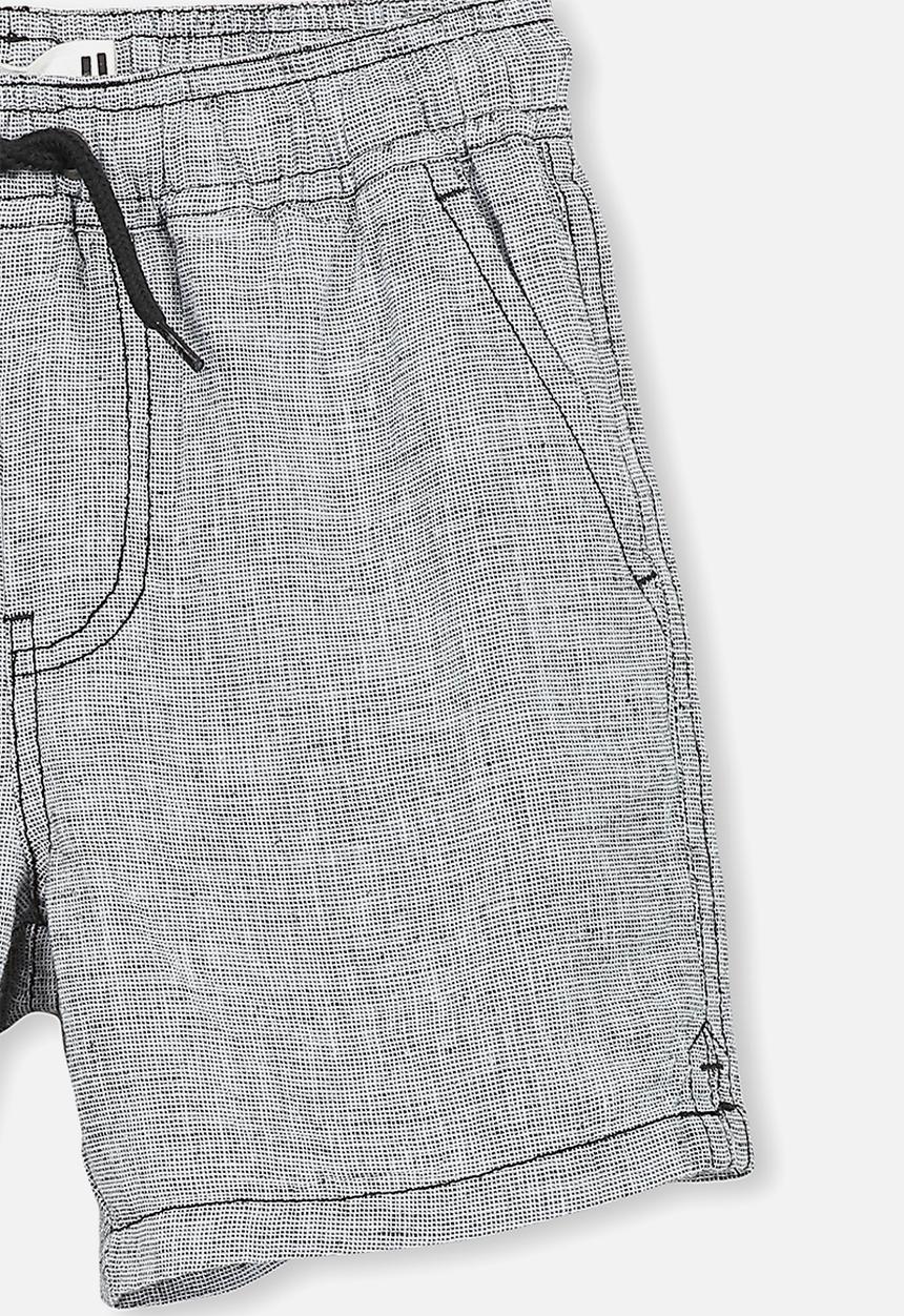 Cotton On - Los cabos short - black & white