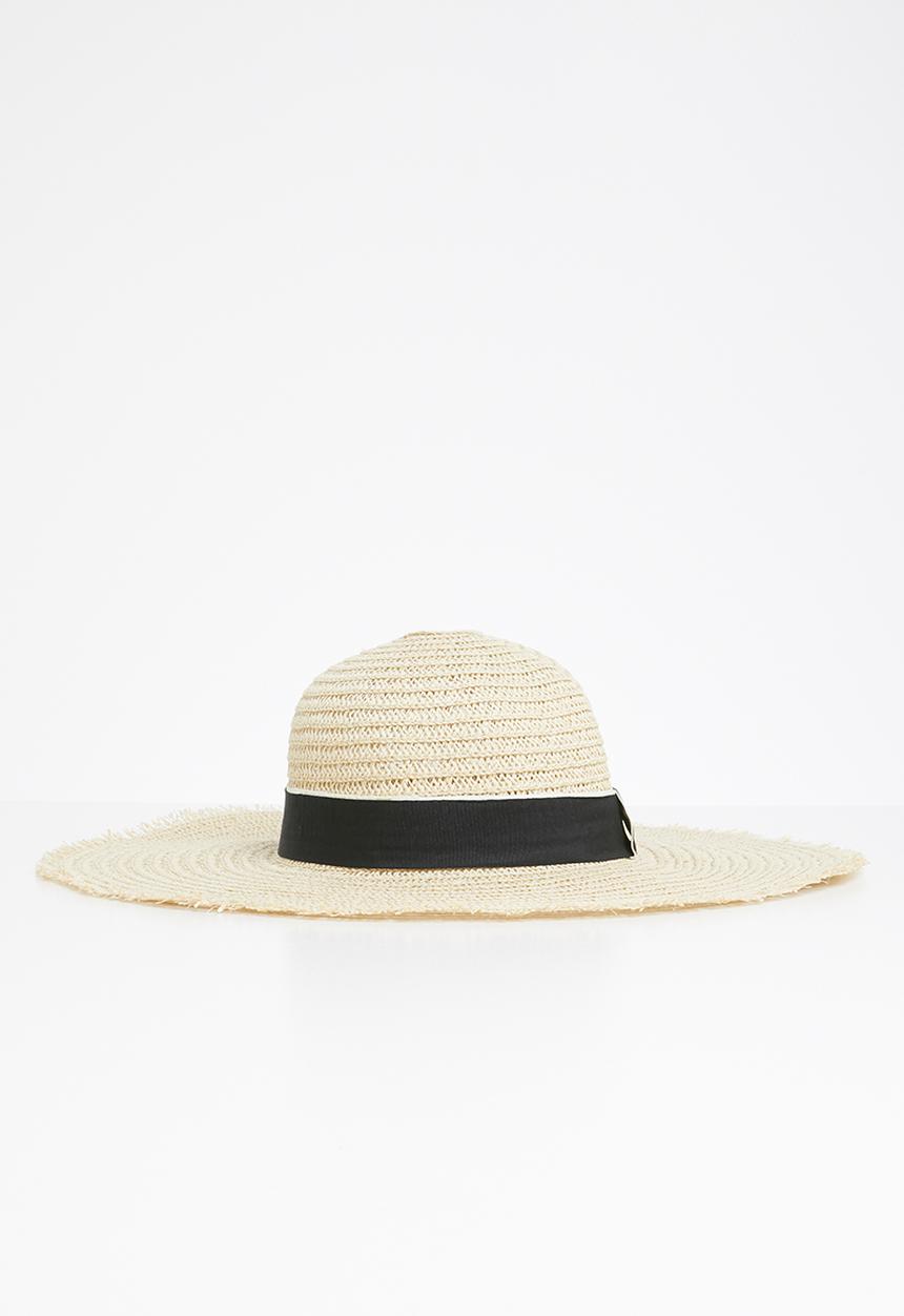 Superbalist - Floppy fringe sun hat - neutral