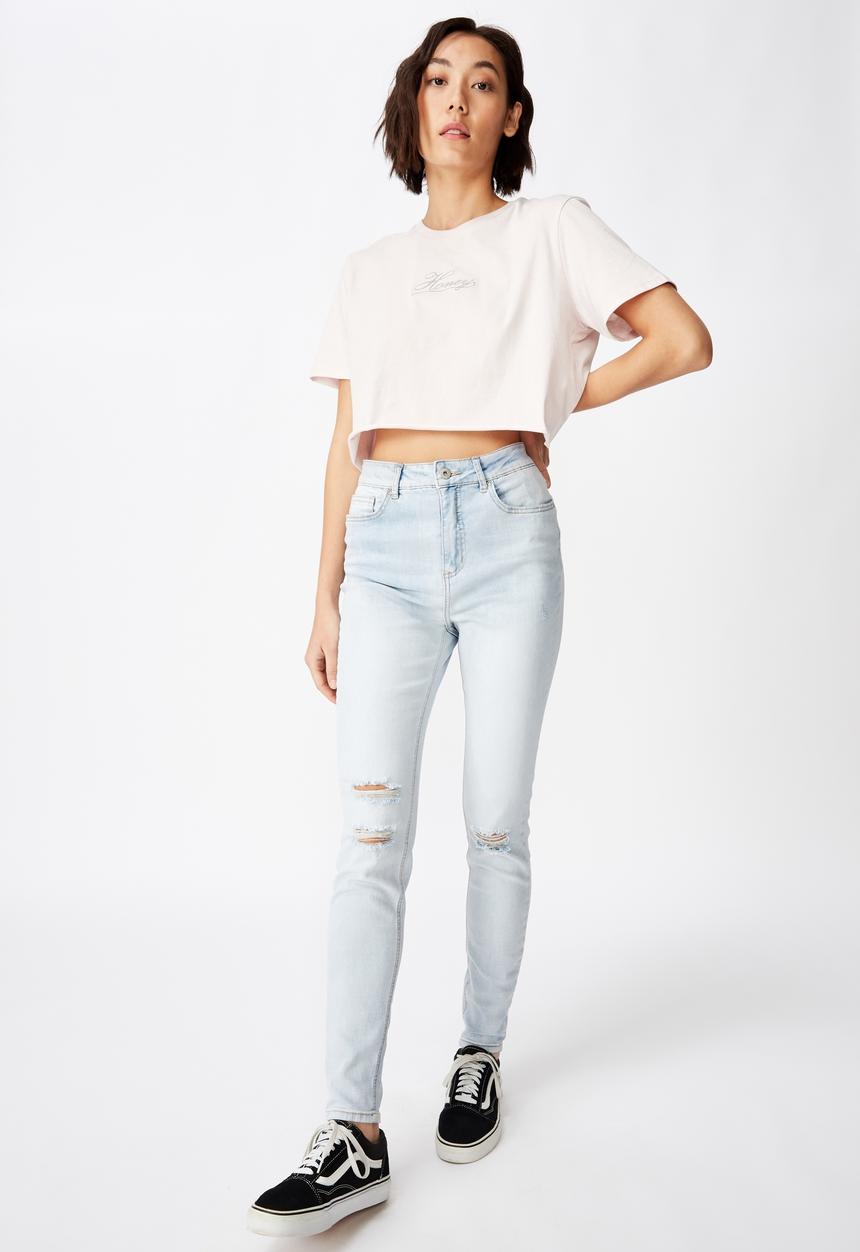 Factorie - The skinny high rise jean - blue