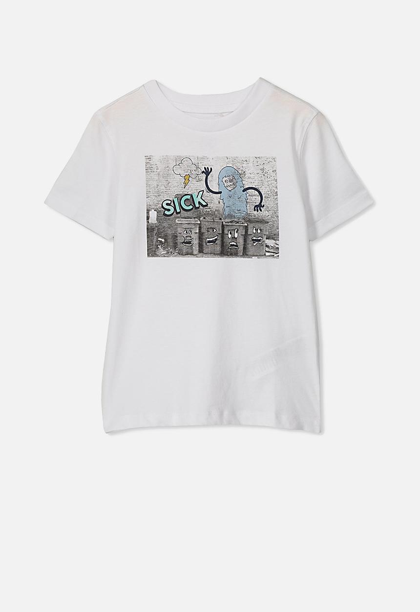 Cotton On - Max skater short sleeve tee - white 