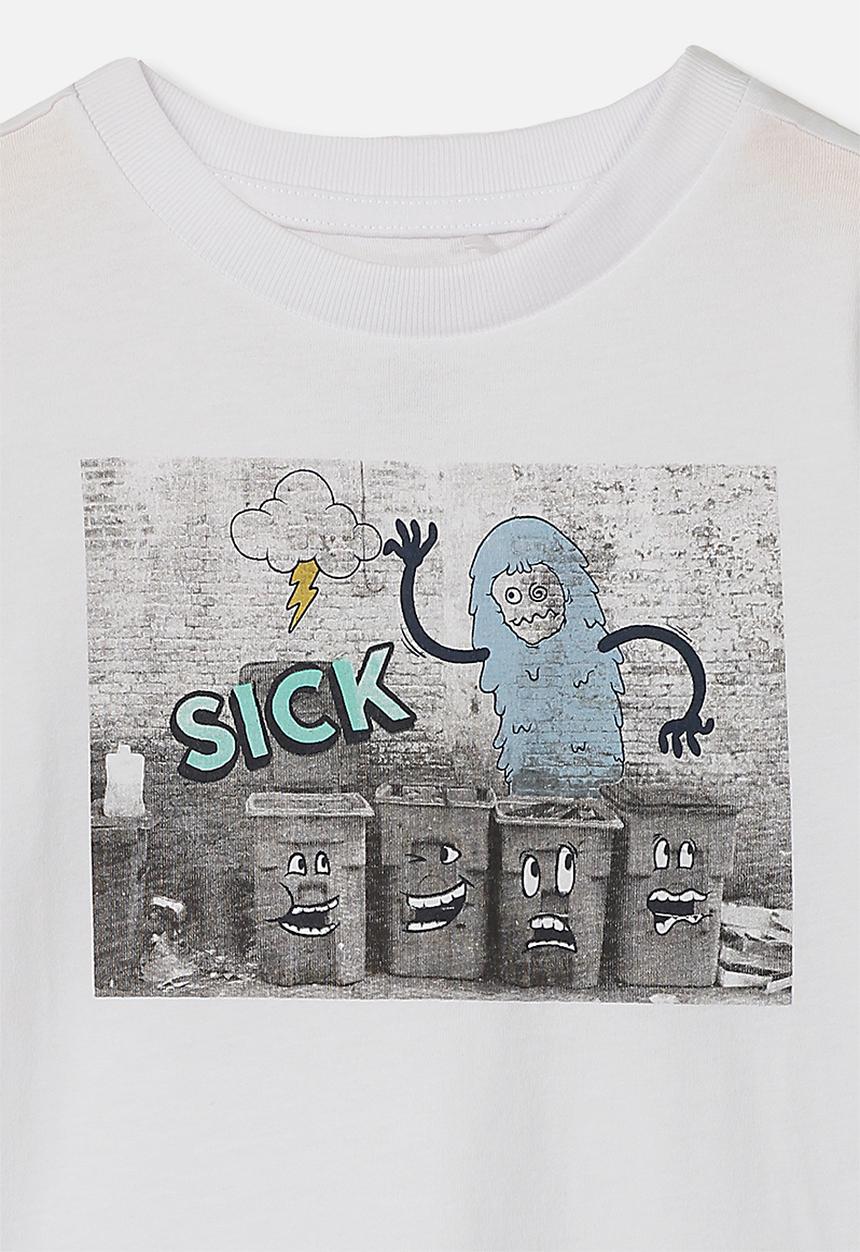 Cotton On - Max skater short sleeve tee - white 