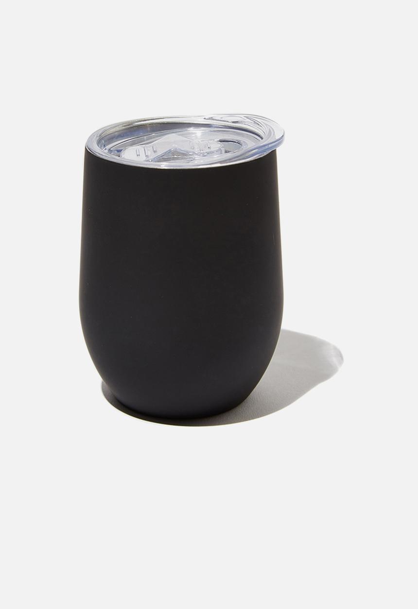 Typo - Metal travel tumbler - black