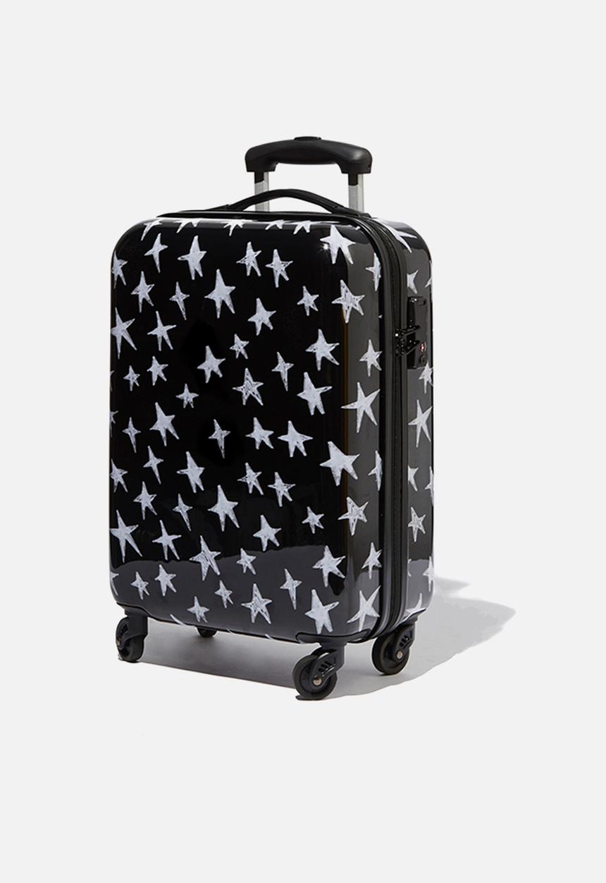 Typo - Tsa small suitcase - black & white