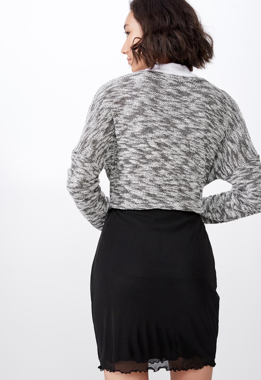 Factorie - Mesh skirt  - black