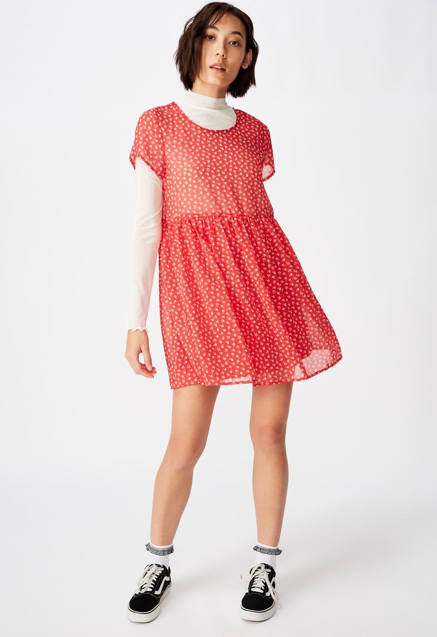 Factorie - Babydoll dress  - red