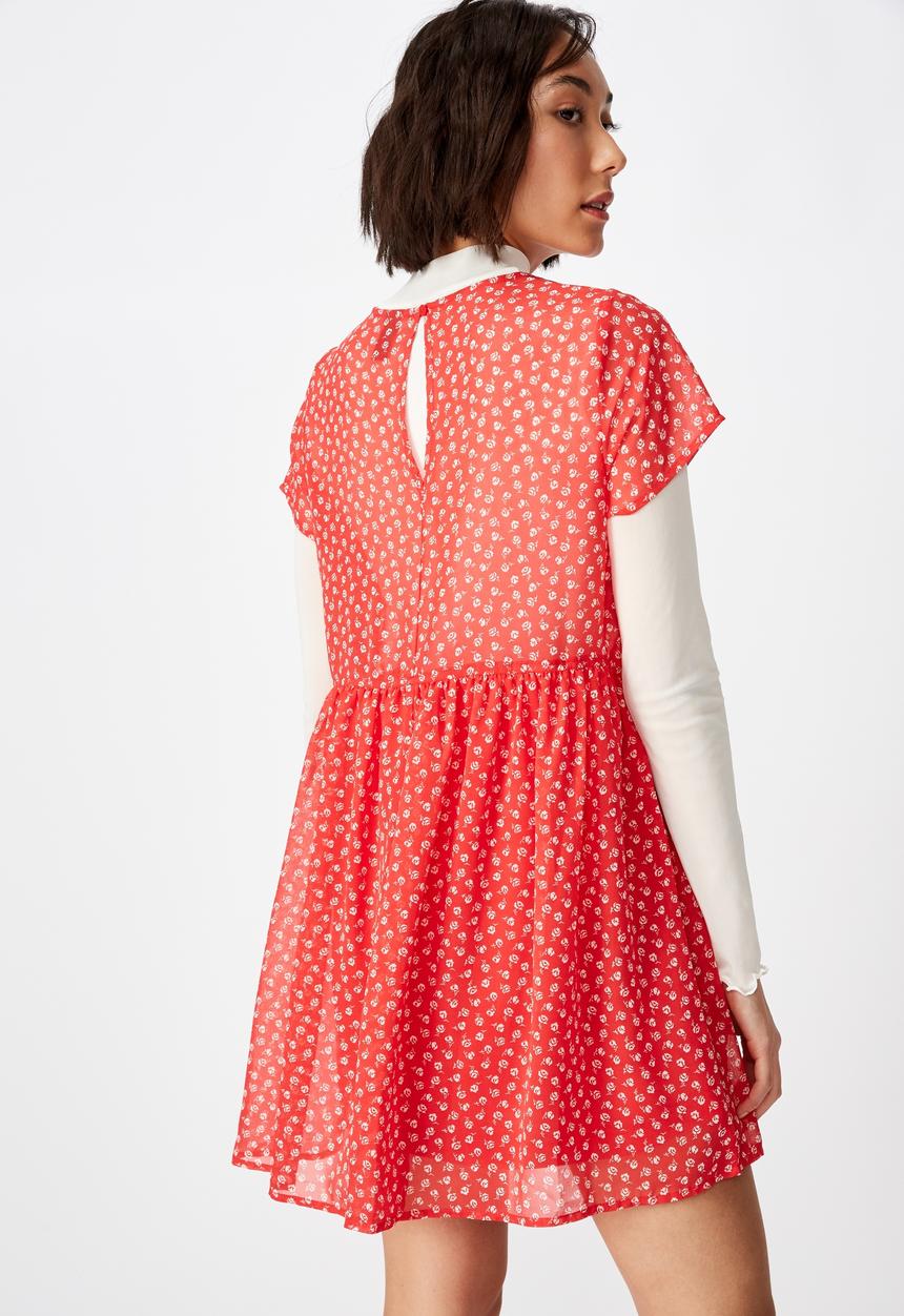 Factorie - Babydoll dress  - red