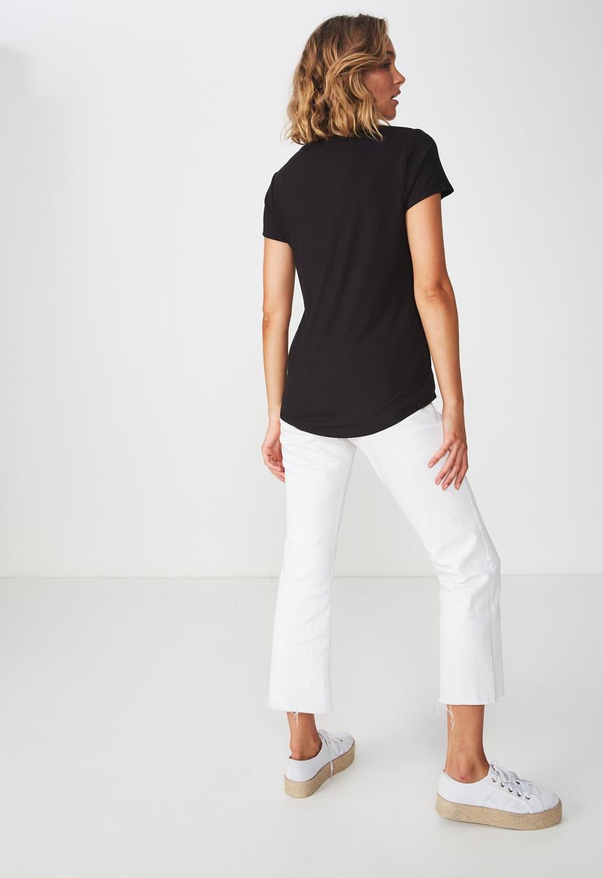 Cotton On - The girlfriend tee  - black