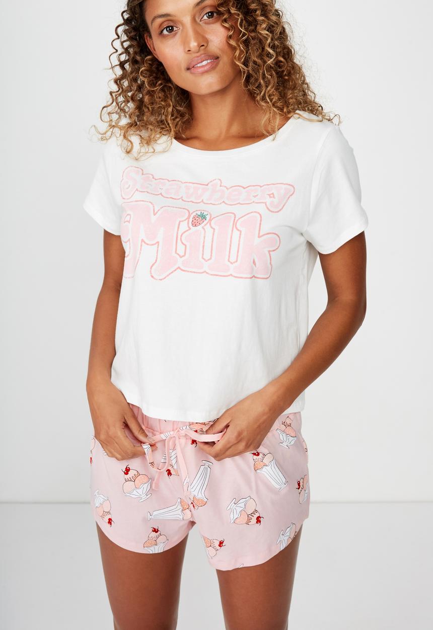 Cotton On - Jersey bed short  - pink
