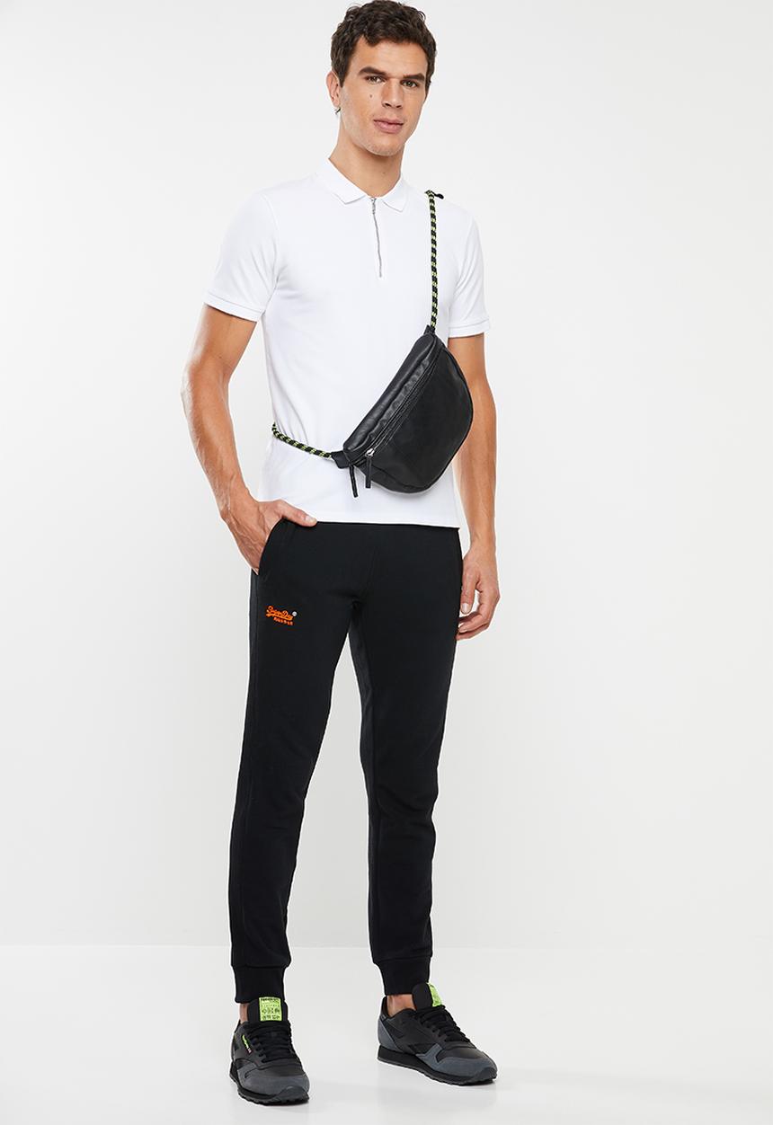 Superdry. - Orange label lite jogger - black