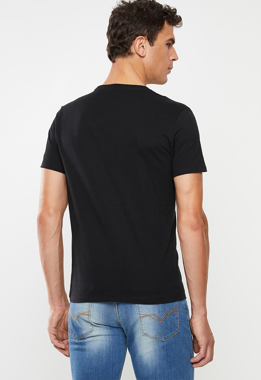 GUESS - Basic abstract logo tee - black
