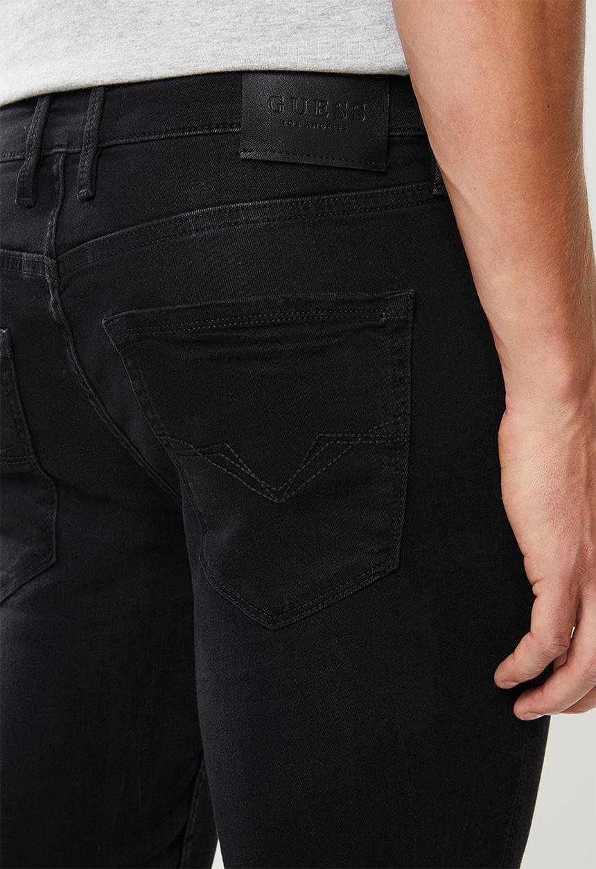 GUESS - Slim fit denim shorts - black & grey