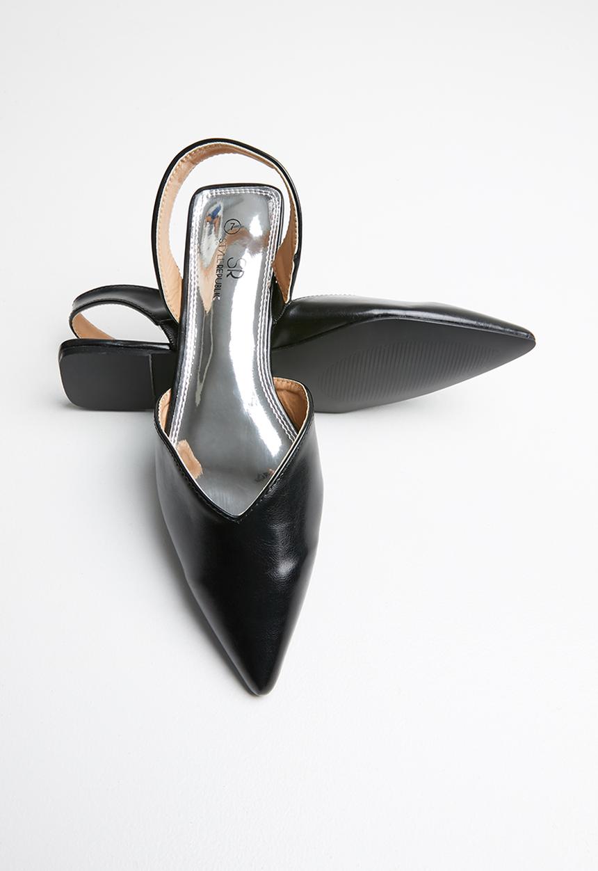 STYLE REPUBLIC - Slingback metallic -pumps - black