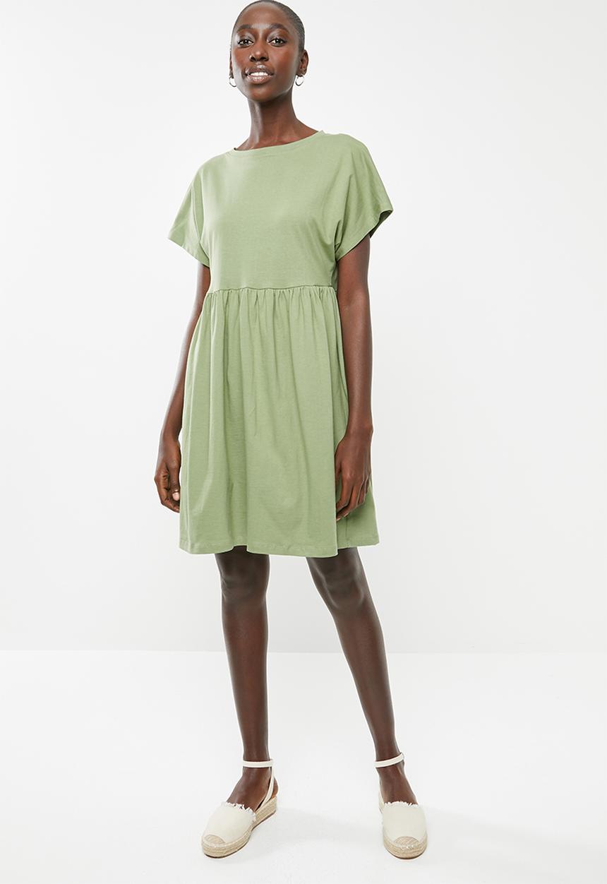 Superbalist - Knit babydoll dress - green
