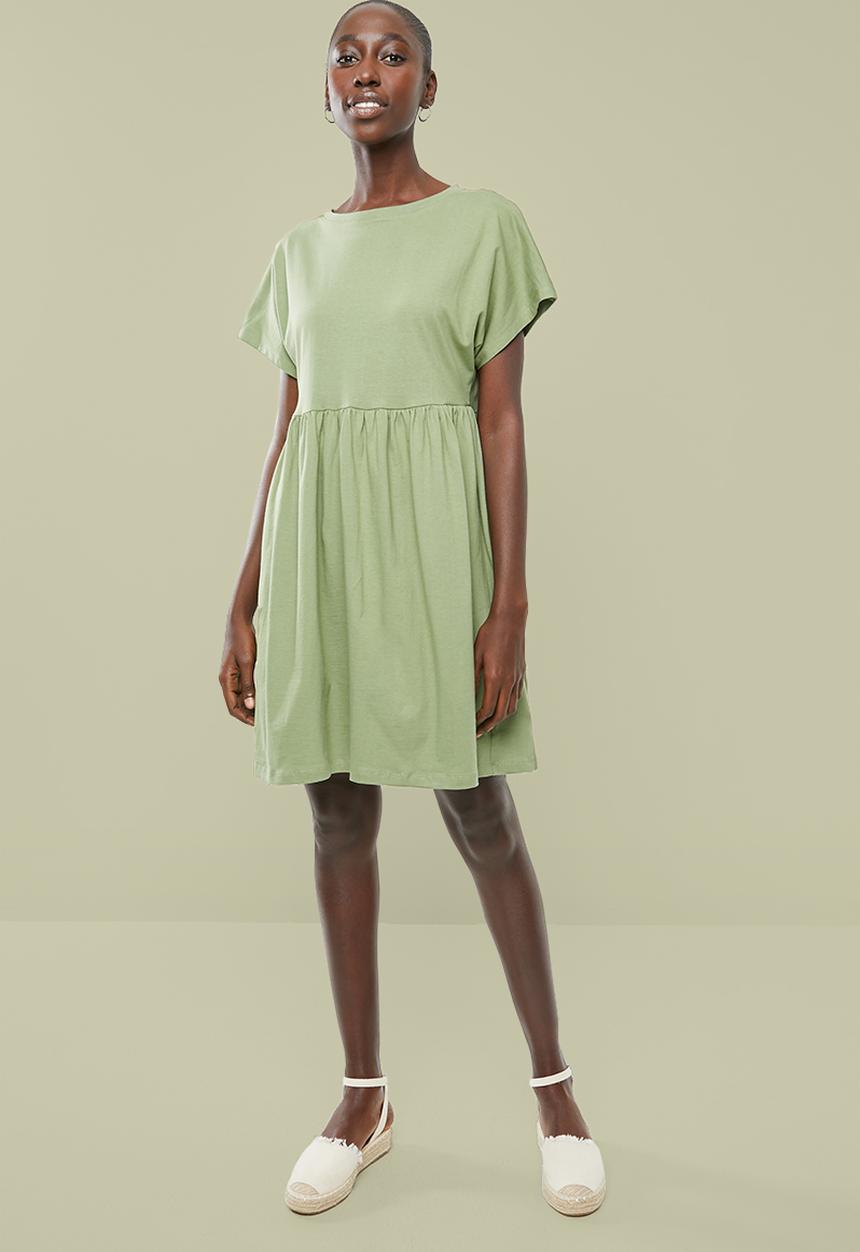 Superbalist - Knit babydoll dress - green