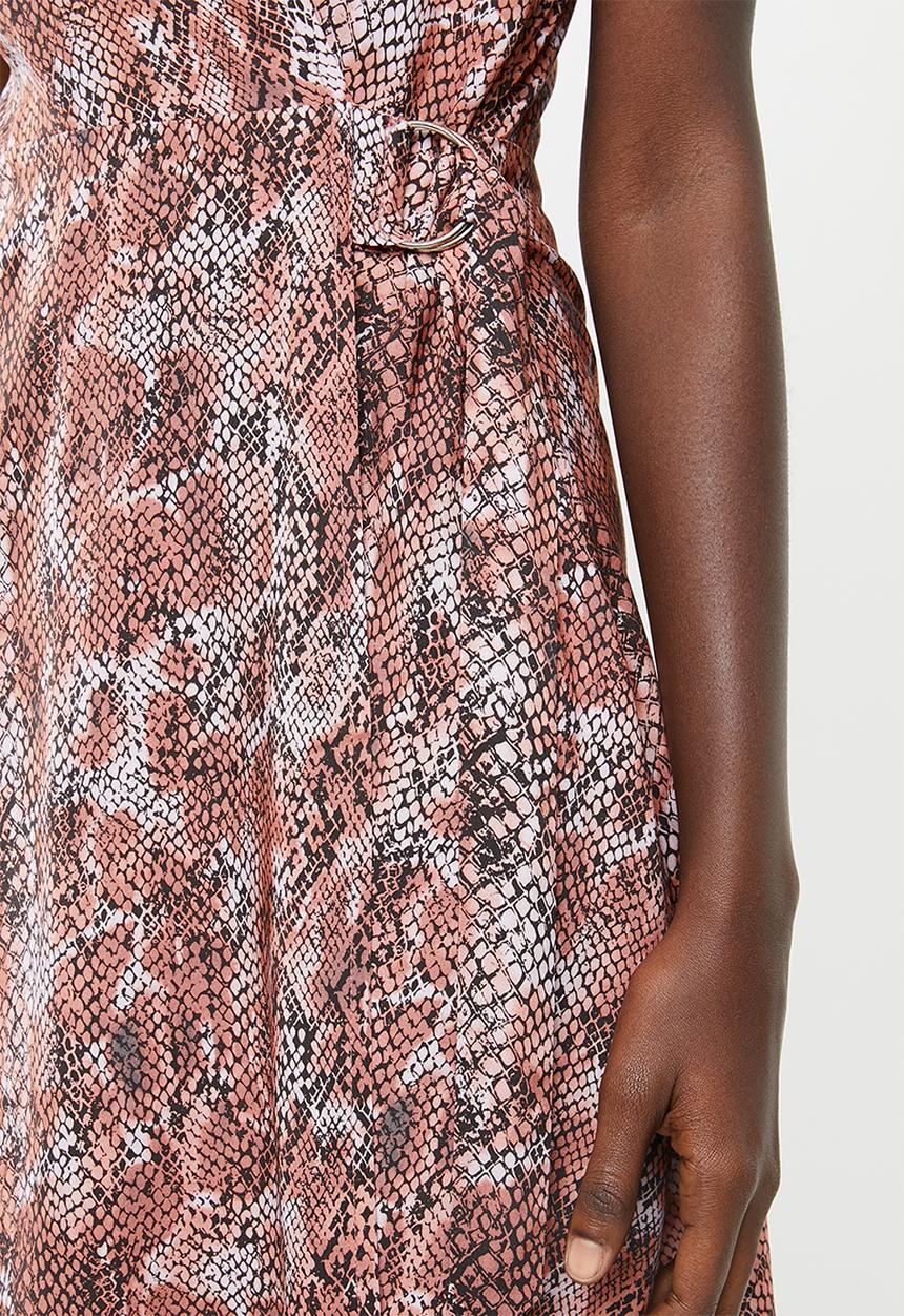 Superbalist - Mini wrap dress - pink & peach 