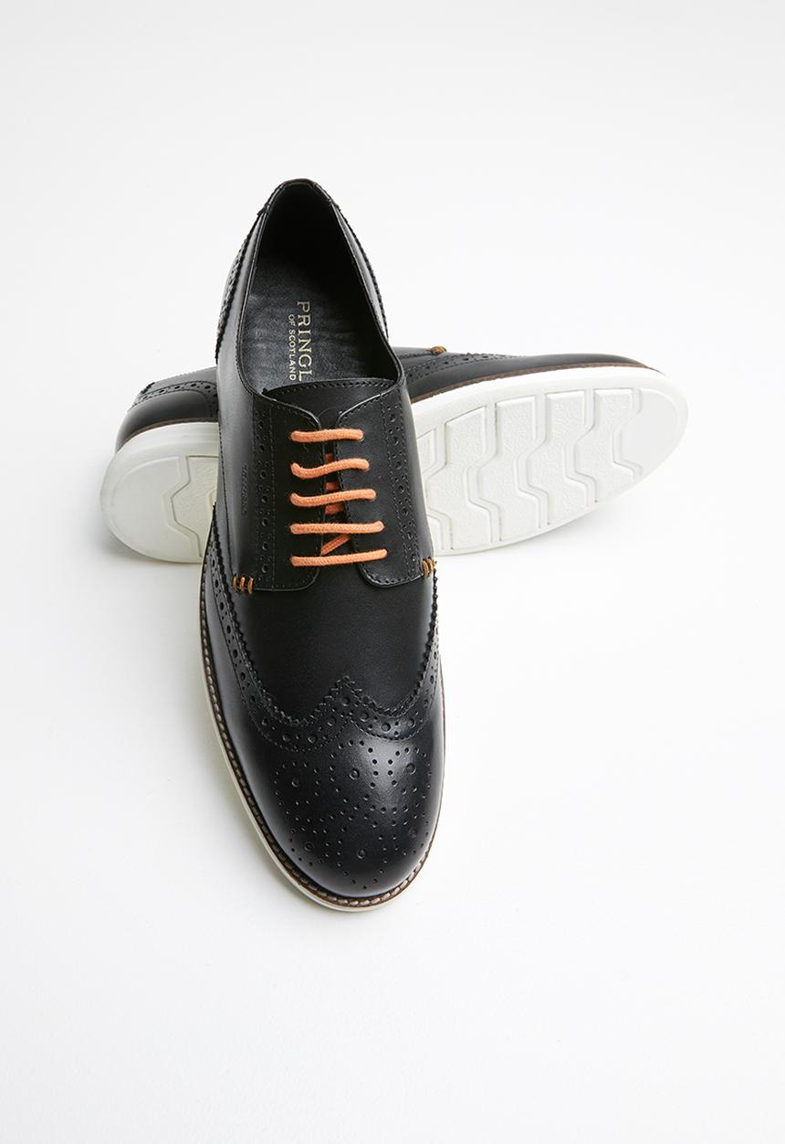 Pringle of Scotland - Ches lace-up brogue - black